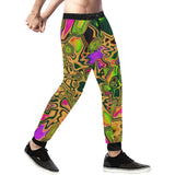 90s Color Splash All Over Print Light-Weight Men's Jogger Sweatpants (Non Fleece Lined)