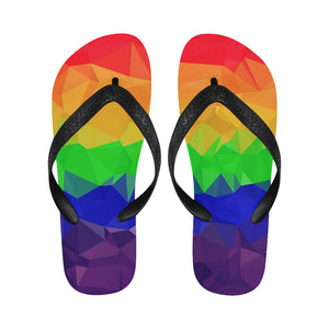 Geometric Gay Pride Unisex Flip Flops