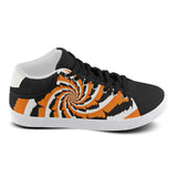 Tiger Stripe Fractal Men's Chukka Canvas Shoes