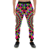 Neon Kaleidoscope Mandala Men's All Over Print Jogger Sweatpants | EDM Festival Fashion | BigTexFunkadelic