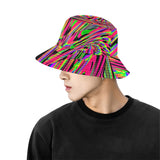 Neon Acid Waves Bucket Hat | BigTexFunkadelic