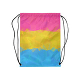 Geometric Pansexual Pride Drawstring Bag