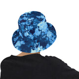 Blue Paint Splatter Camo Bucket Hat | BigTexFunkadelic