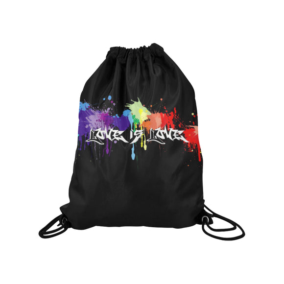 Love is Love Gay Pride Drawstring Bag | LGBTQ+ Pride | BigTexFunkadelic