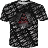 Trust No 1 Illuminati Eye All Over Print T-Shirt | BigTexFunkadelic