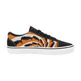 Tiger Stripe Fractal Men's Low Top Skateboarding Shoes | BigTexFunkadelic