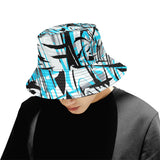 Blue Graffiti Mix Bucket Hat | BigTexFunkadelic