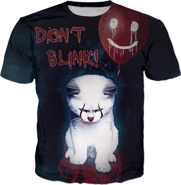 Penny The Horror Cat All Over Print T-Shirt | BigTexFunkadelic
