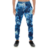 Blue Paint Splatter Camo Men's Big & Tall All Over Print Jogger Sweatpants | BigTexFunkadelic