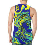 Blue Tang Psychedelic Relaxed Fit Men's Tank Top | BigTexFunkadelic