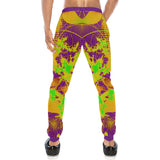 Color Splat Abstract All Over Print Light-Weight Men's Jogger Sweatpants (Non Fleece Lined)