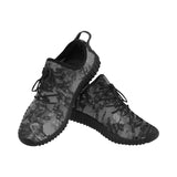 Grey Graffiti Men's Breathable Woven Running Shoes | BigTexFunkadelic