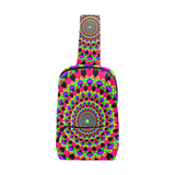 Neon Kaleidoscope Mandala Rave Sling Chest Bag | BigTexFunkadelic