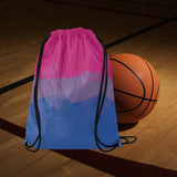 Geometric Bisexual Pride Drawstring Bag