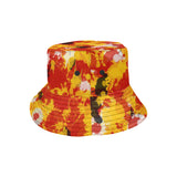 Red and Gold Paint Splatter Bucket Hat | BigTexFunkadelic