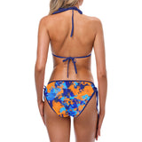Blue and Orange Paint Splatter Bikini | BigTexFunkadelic