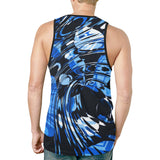 Blue Psychedelic Relaxed Fit Men's Tank Top | BigTexFunkadelic