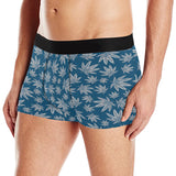 Blue and Gray Weed Pattern Boxer Briefs