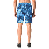 Blue Paint Splatter Casual Shorts