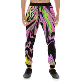 Pink Ibiza Psychedelic Rave Men's All Over Print Jogger Sweatpants | BigTexFunkadelic