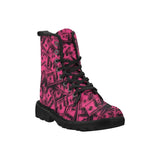 Pink Grunge Money Women's Boots | BigTexFunkadelic