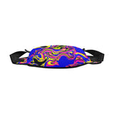 Blue Oil Spill Psychedelic Fanny Pack | Festival Fashion | BigTexFunkadelic