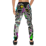 Psychedelic Paint Drop All Over Print Light-Weight Men's Jogger Sweatpants (Non Fleece Lined)