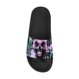 Alternative Skull Graffiti Men's Slide Sandals | BigTexFunkadelic