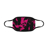 Pink and Black Graffiti Splatter Mouth Mask | BigTexFunkadelic