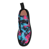 Pink and Blue Paint Splatter Women's Boots | BigTexFunkadelic
