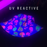 Neon Alien Blast Reversible Rave Bucket Hat | UV Blacklight Reactive | BigTexFunkadelic