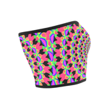 Neon Kaleidoscope Mandala Bandeau Top | EDC Fashion | BigTexFunkadelic