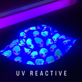 Purple Alien Vapor Glitch Reversible Rave Bucket Hat | UV Blacklight Reactive | BigTexFunkadelic