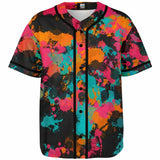 Fiesta Colors Paint Splatter Baseball Jersey | BigTexFunkadelic