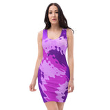 Purple Rave Magic Bodycon Dress | BigTexFunkadelic