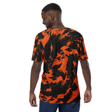 Black and Orange Spooky Paint Splatter Graffiti T-Shirt | Halloween | BigTexFunkadelic
