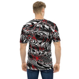 Black and White Web Warp Unisex T-Shirt | BigTexFunkadelic