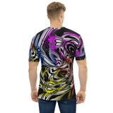 Color Melted Zebra Warp Unisex Rave T-Shirt | BigTexFunkadelic