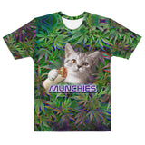 420 Munchies Stoner Weed Cat All Over Print Unisex Sublimated T-Shirt | BigTexFunkadelic