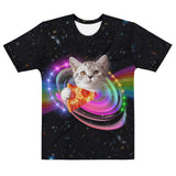 Pizza Cat All Over Print T-Shirt | BigTexFunkadelic