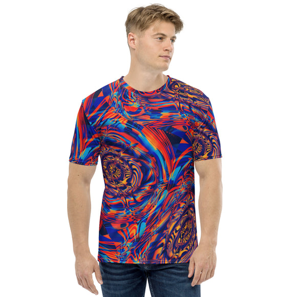 Desert Sunset Fractal Melt Unisex T-Shirt | BigTexFunkadelic