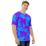 Blue and Purple Paint Splatter Unisex T-Shirt | BigTexFunkadelic