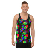 RGB Smile Glitch Rave Ready Unisex Tank Top | BigTexFunkadelic