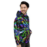 Rainbow Glitch Pullover Hoodie | Festival Fashion | BigTexFunkadelic