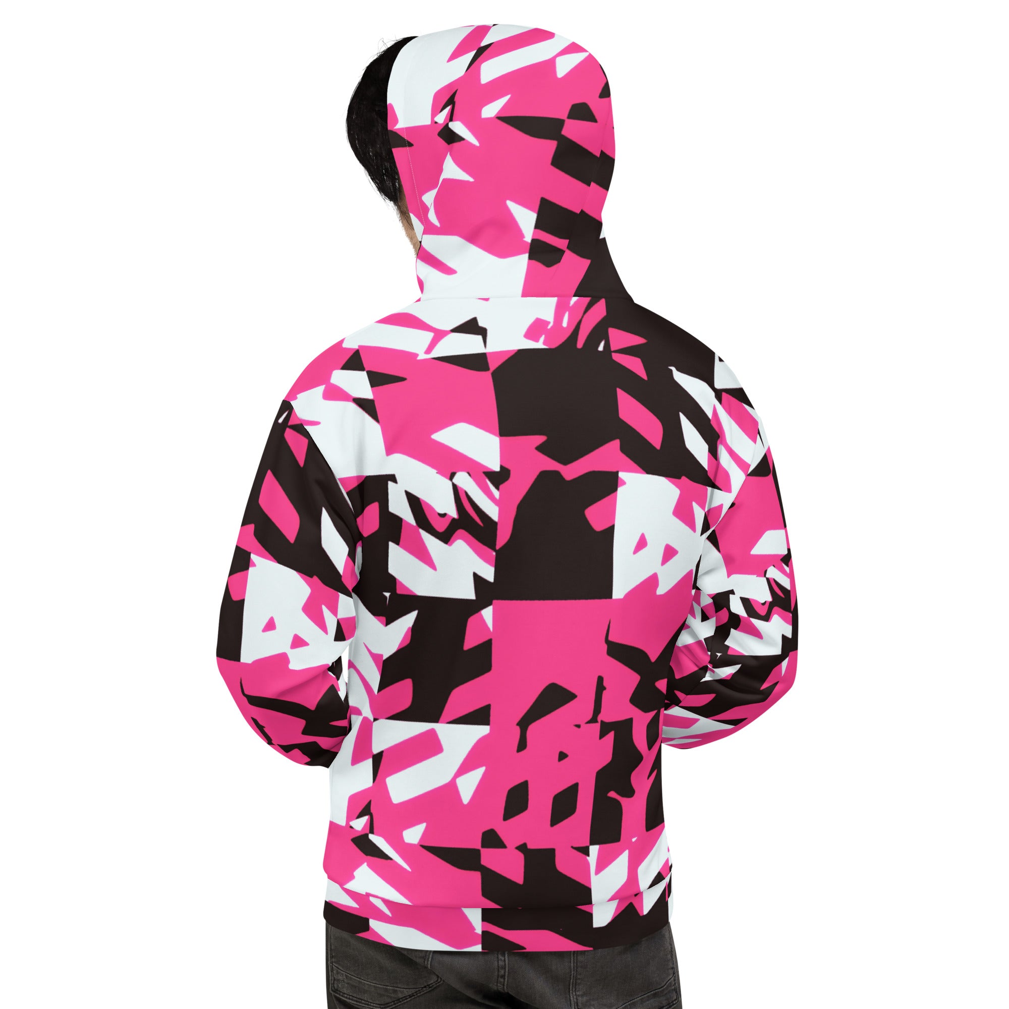 Store Pink Digital Rave Pullover Hoodie