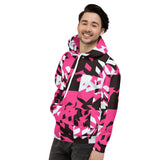 Pink Digital Rave Pullover Hoodie | BigTexFunkadelic
