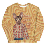 Can You Dig It? - 70s Cat Unisex All Over Print Sweatshirt | BigTexFunkadelic