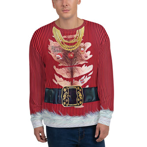 Hairy Chest Funny Unisex Christmas Sweatshirt | Ugly Xmas | BigTexFunkadelic