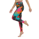 Fiesta Colors Paint Splatter Yoga Leggings | BigTexFunkadelic
