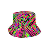 Neon Acid Waves Bucket Hat | BigTexFunkadelic
